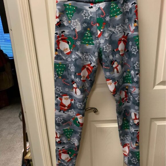 Ladies size Large Fleece Christmas Leggings - Picture 9 of 9